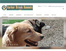 Tablet Screenshot of barkerbrookkennels.com